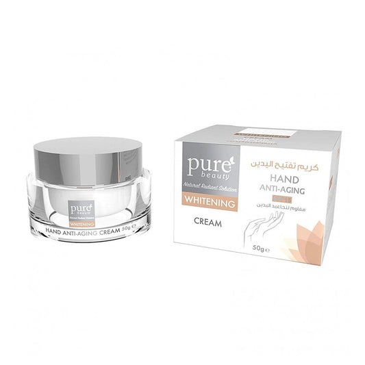 كريم تفتيح اليدين المقاوم للتجاعيد من بيور بيوتي - 50جرام
