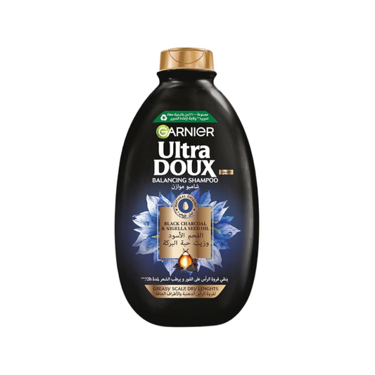 غارنيه الترا دوكس - بالفحم شامبو الاسود وزيت بذور حبة البركة من غارنييه 400 مل